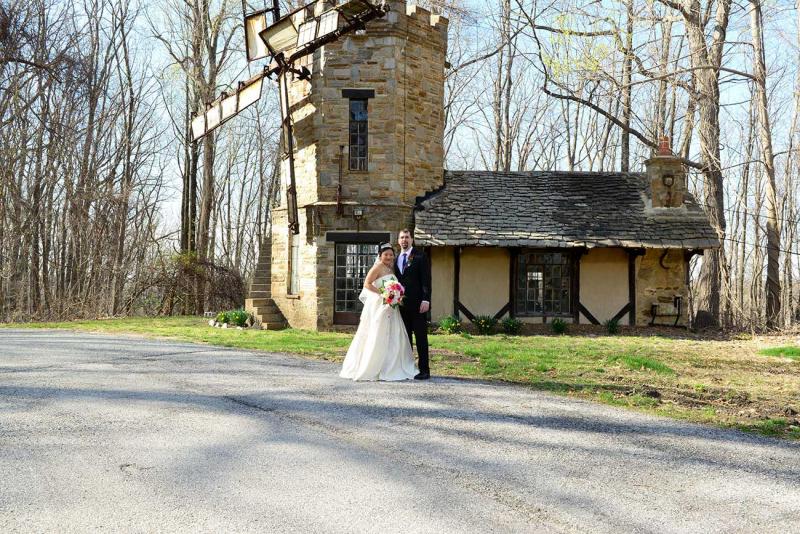 Couple by The Cloisters Windmill